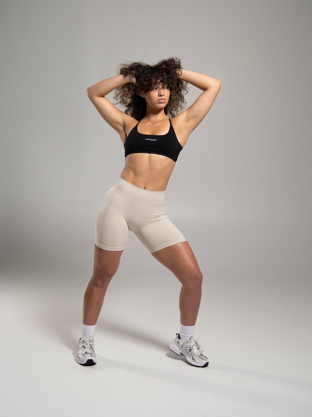 Pump Mid Rise Short - Wheat - Workout Clothes For Women | Alphalete