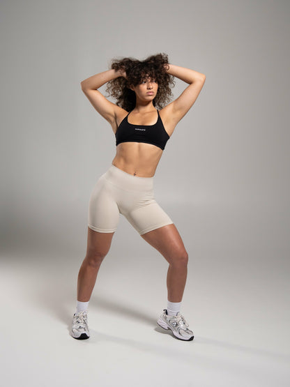 Pump Mid Rise Short - Wheat - Workout Clothes For Women | Alphalete
