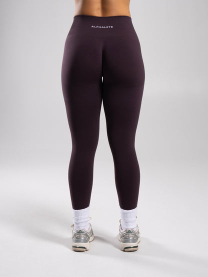 Pump Mid Rise Legging - Black Garnet | Alphalete