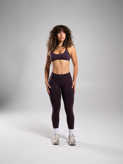 Pump Mid Rise Legging - Black Garnet | Alphalete