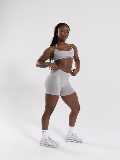 Pump Mid Rise Short - LT Heather | Alphalete