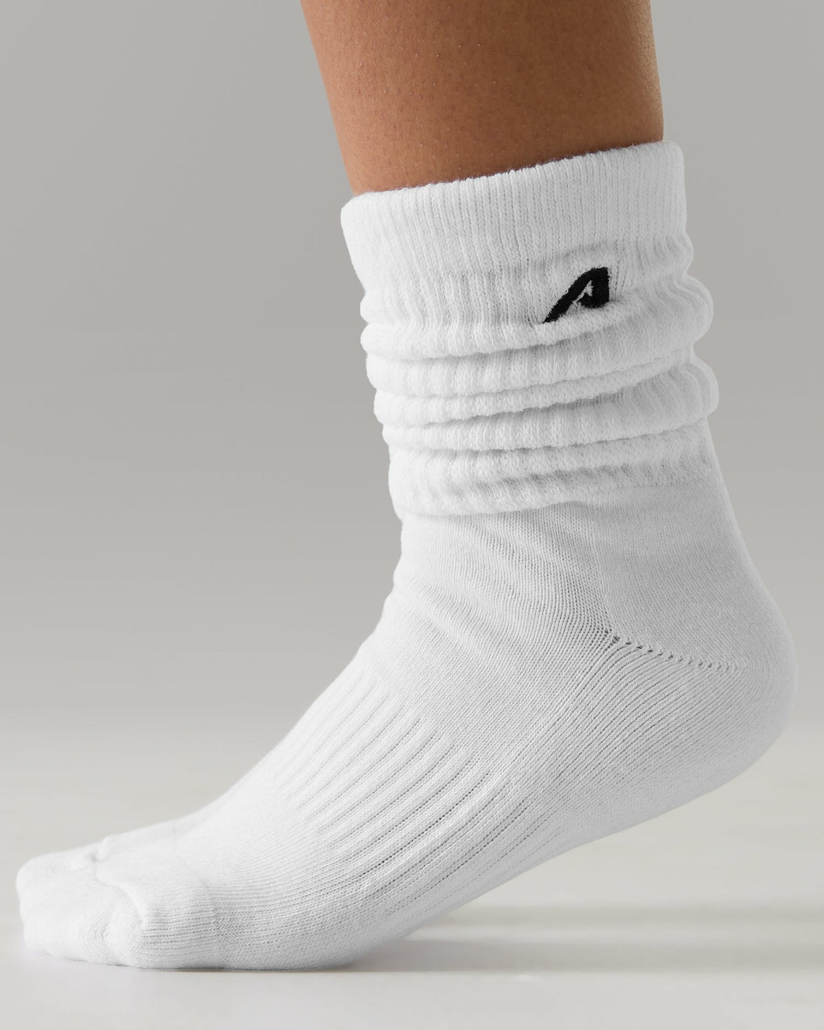 Scrunch Sock 3pk - White / Wheat / Heather Grey | Alphalete