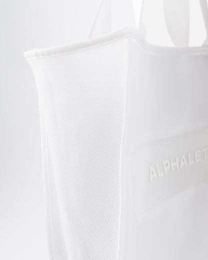 Mesh Tote Bag - White - Workout Clothes | Alphalete