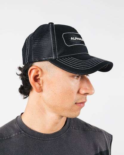 Core Trucker Hat - Black - Workout Clothes | Alphalete