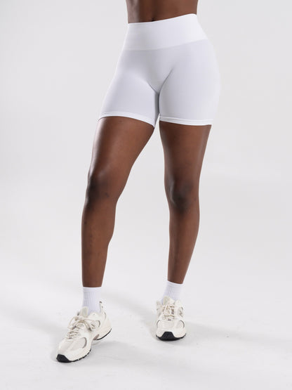 Pump High Rise Short - White - Workout Clothes For Women | Alphalete