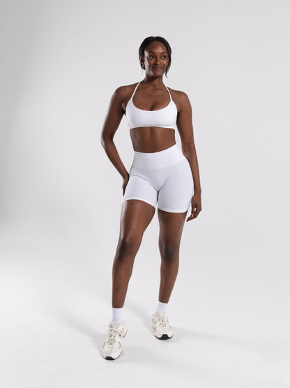 Pump High Rise Short - White - Workout Clothes For Women | Alphalete