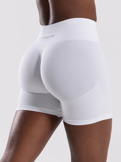 Pump High Rise Short - White - Workout Clothes For Women | Alphalete