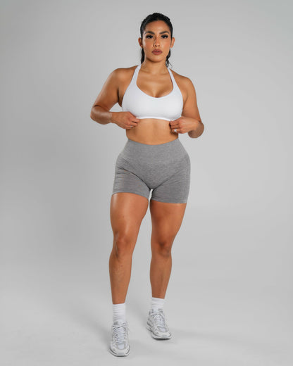 Amplify Mid Rise Short - Heather Grey | Alphalete
