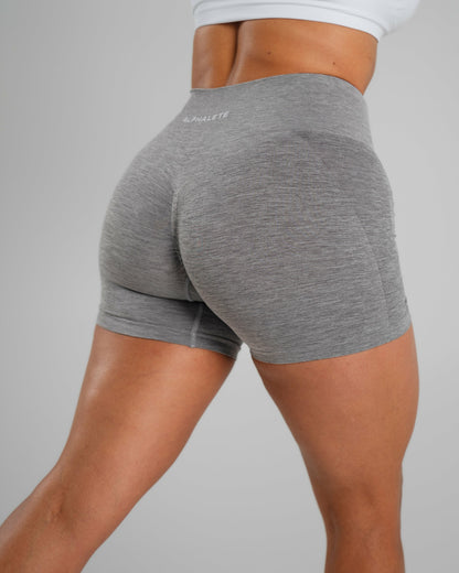 Amplify Mid Rise Short - Heather Grey | Alphalete