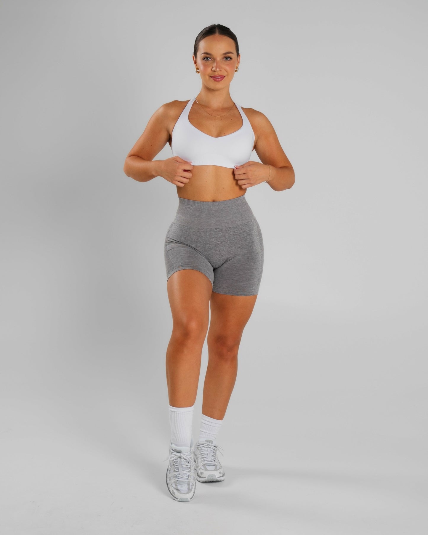 Amplify Ultra-High Rise Short - Heather Grey | Alphalete