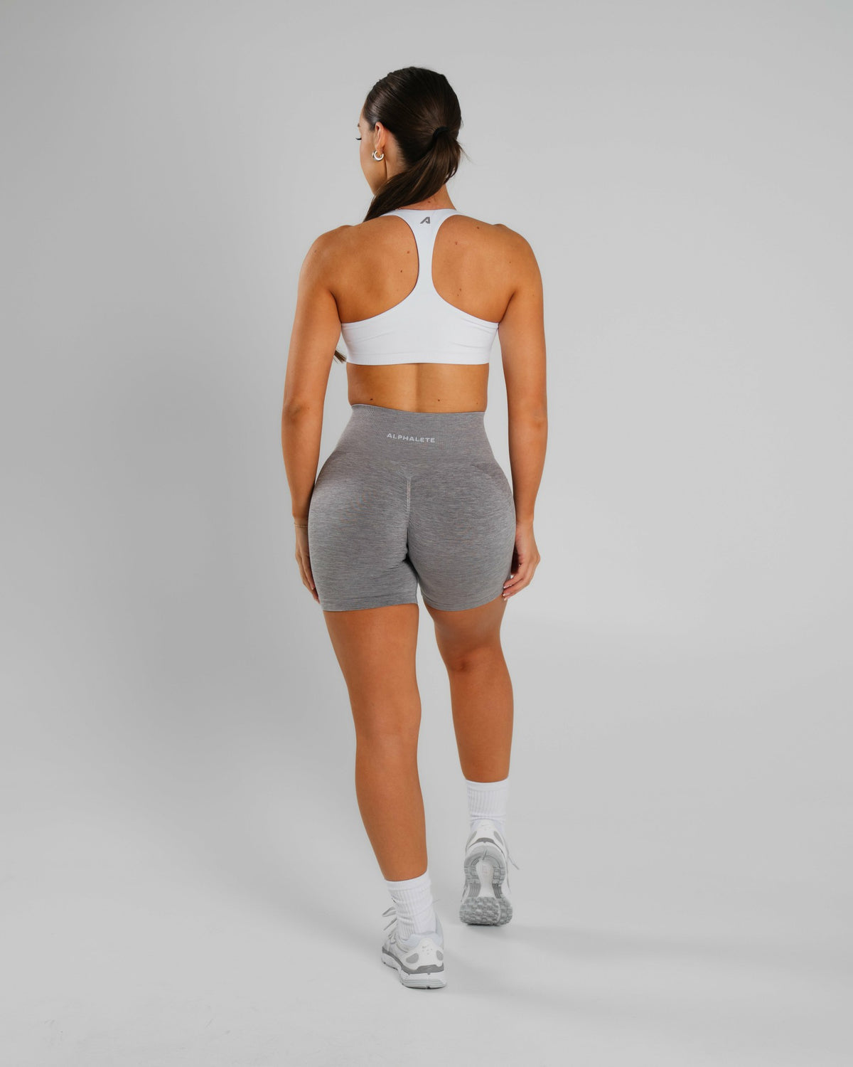 Amplify Ultra-High Rise Short - Heather Grey | Alphalete