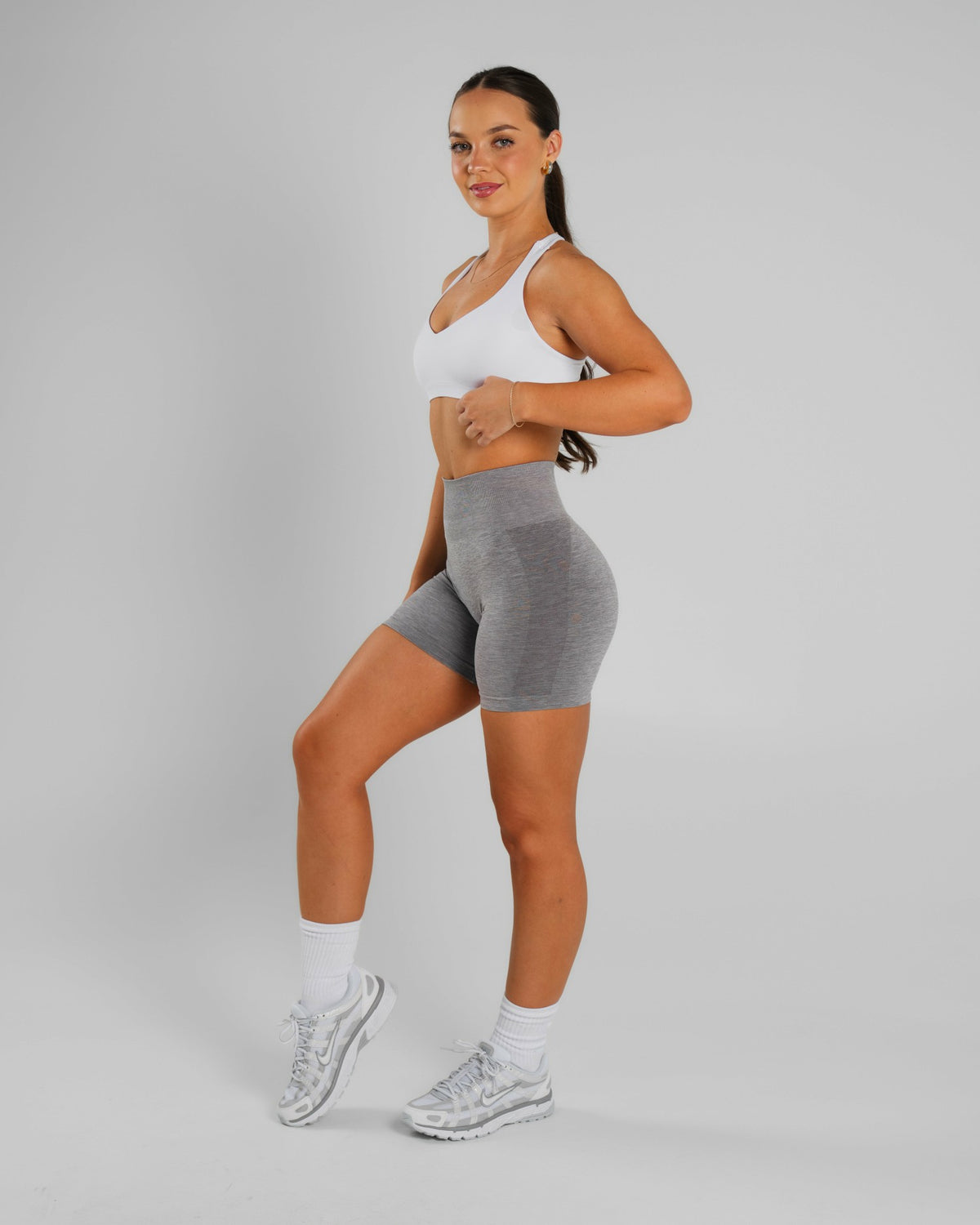 Amplify Ultra-High Rise Short - Heather Grey | Alphalete