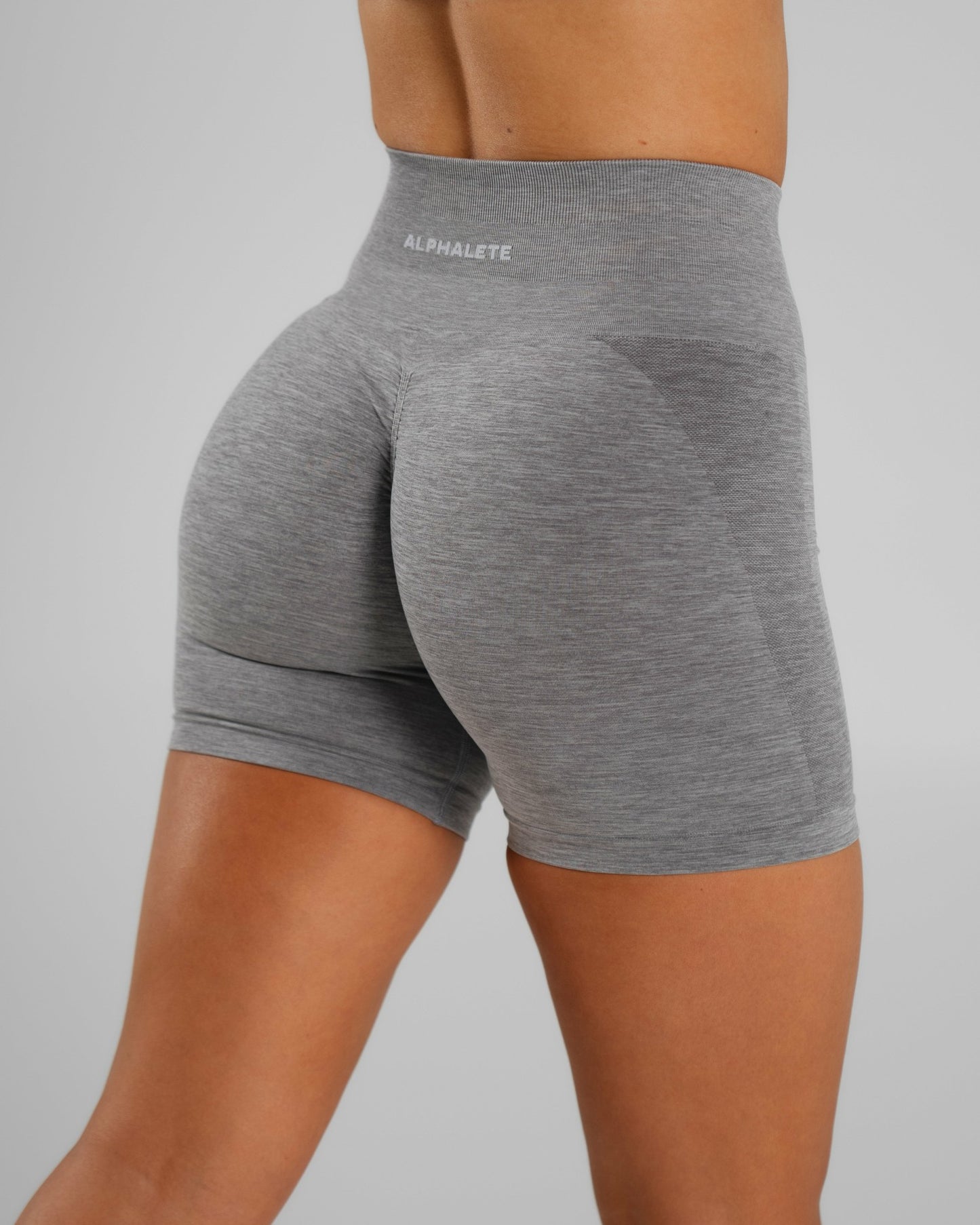 Amplify Ultra-High Rise Short - Heather Grey | Alphalete