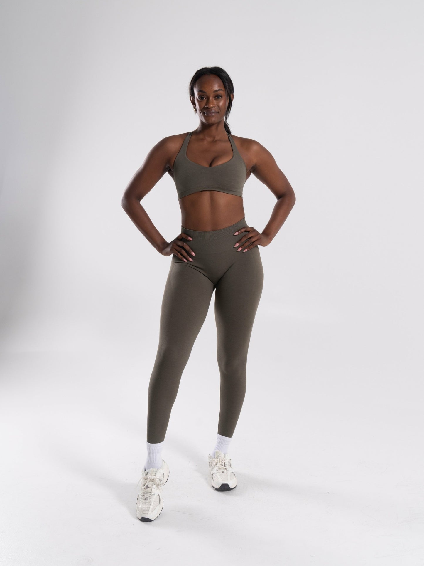 Pump High Rise Legging - Khaki | Alphalete