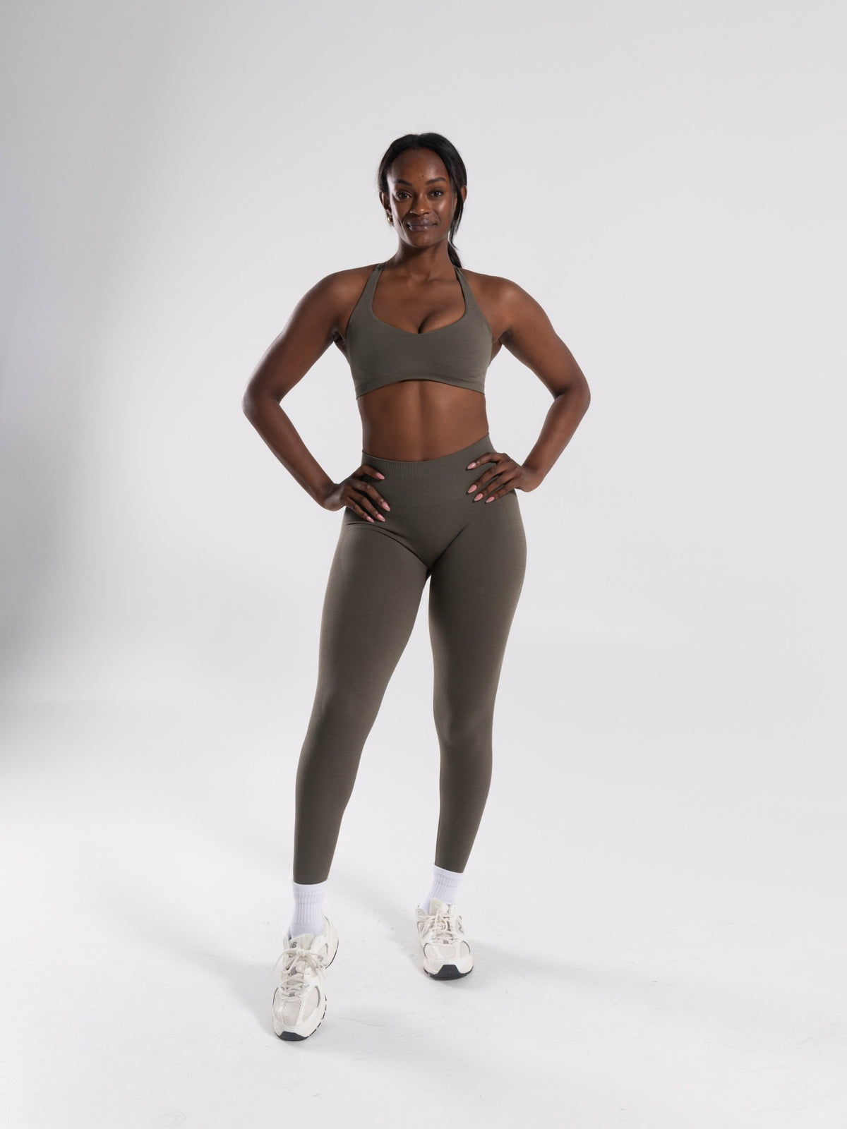 Pump High Rise Legging - Khaki | Alphalete