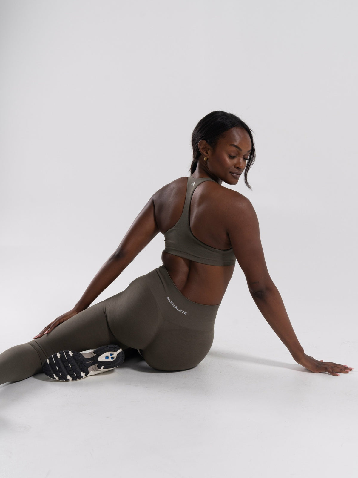 Pump High Rise Legging - Khaki | Alphalete