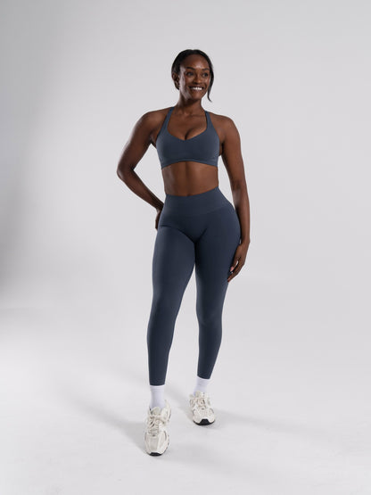 Pump High Rise Legging - Dusty Navy | Alphalete