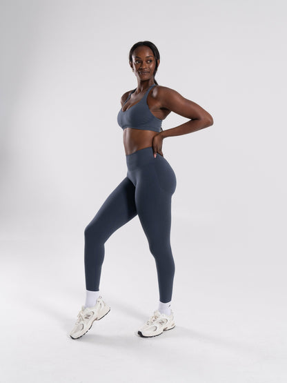 Pump High Rise Legging - Dusty Navy | Alphalete
