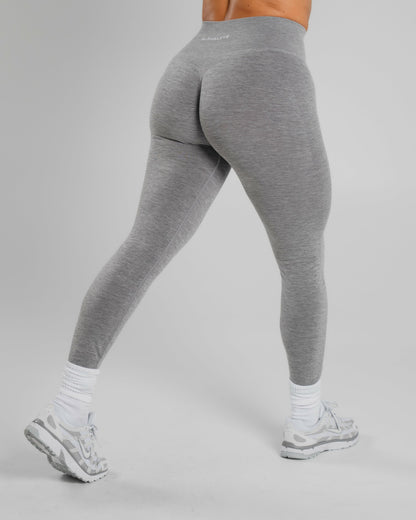 Amplify Mid Rise Legging - Heather Grey | Alphalete