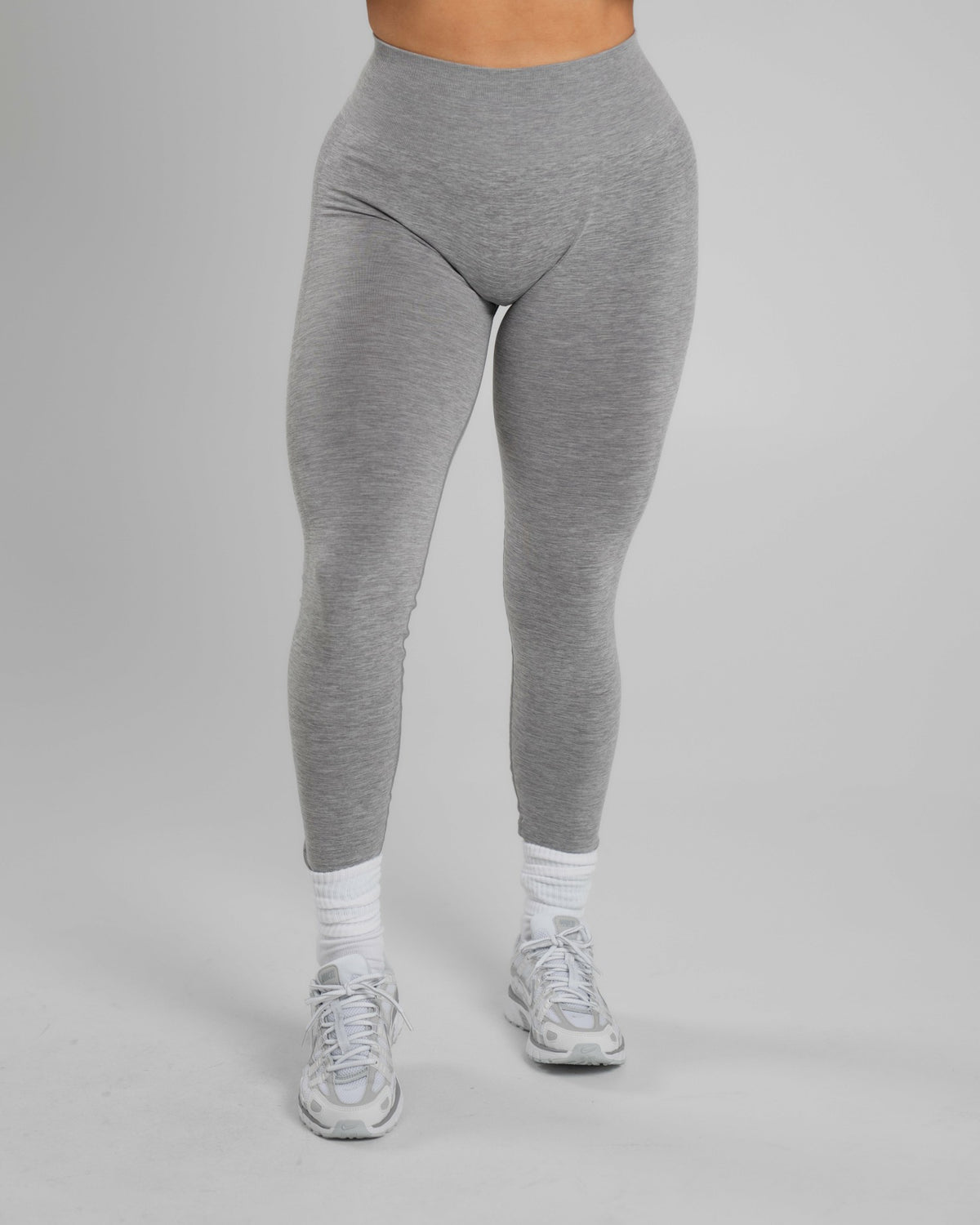 Amplify Mid Rise Legging - Heather Grey | Alphalete