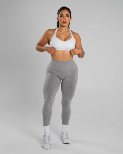 Amplify Mid Rise Legging - Heather Grey | Alphalete