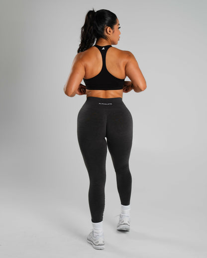 Amplify Mid Rise Legging - Dark Heather Grey | Alphalete