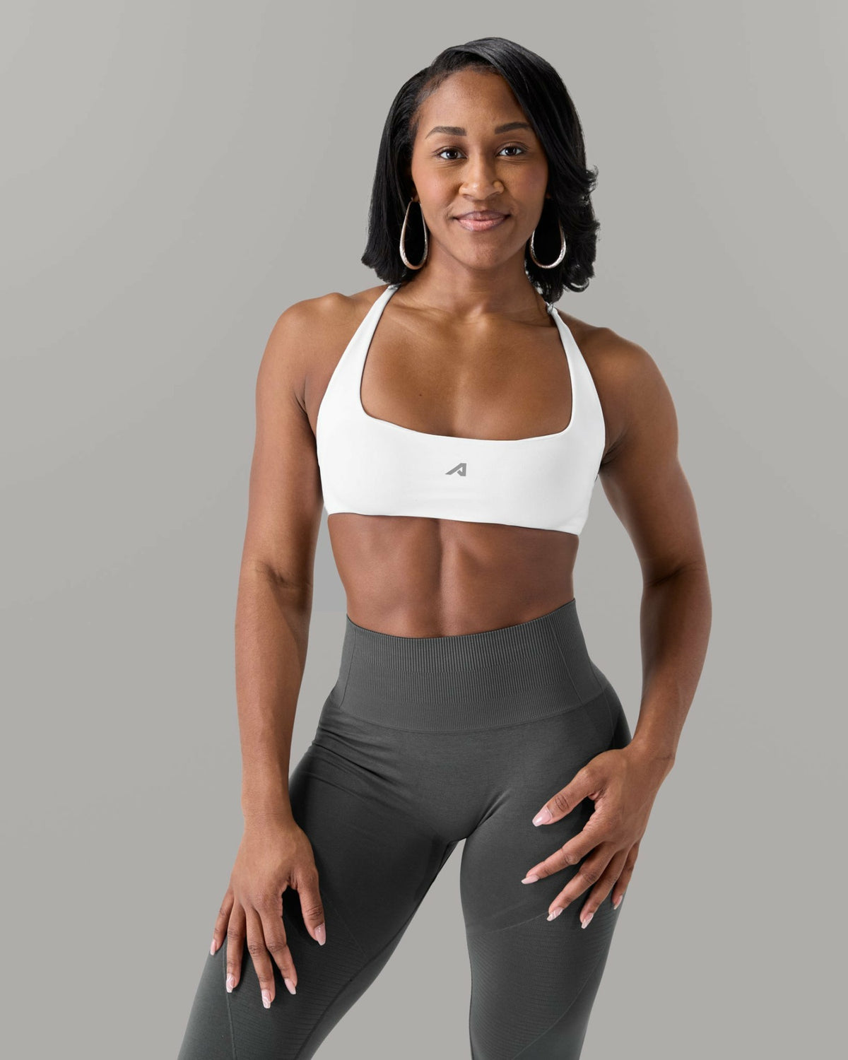 Verge Bra - White - Best Sports Bra | Alphalete