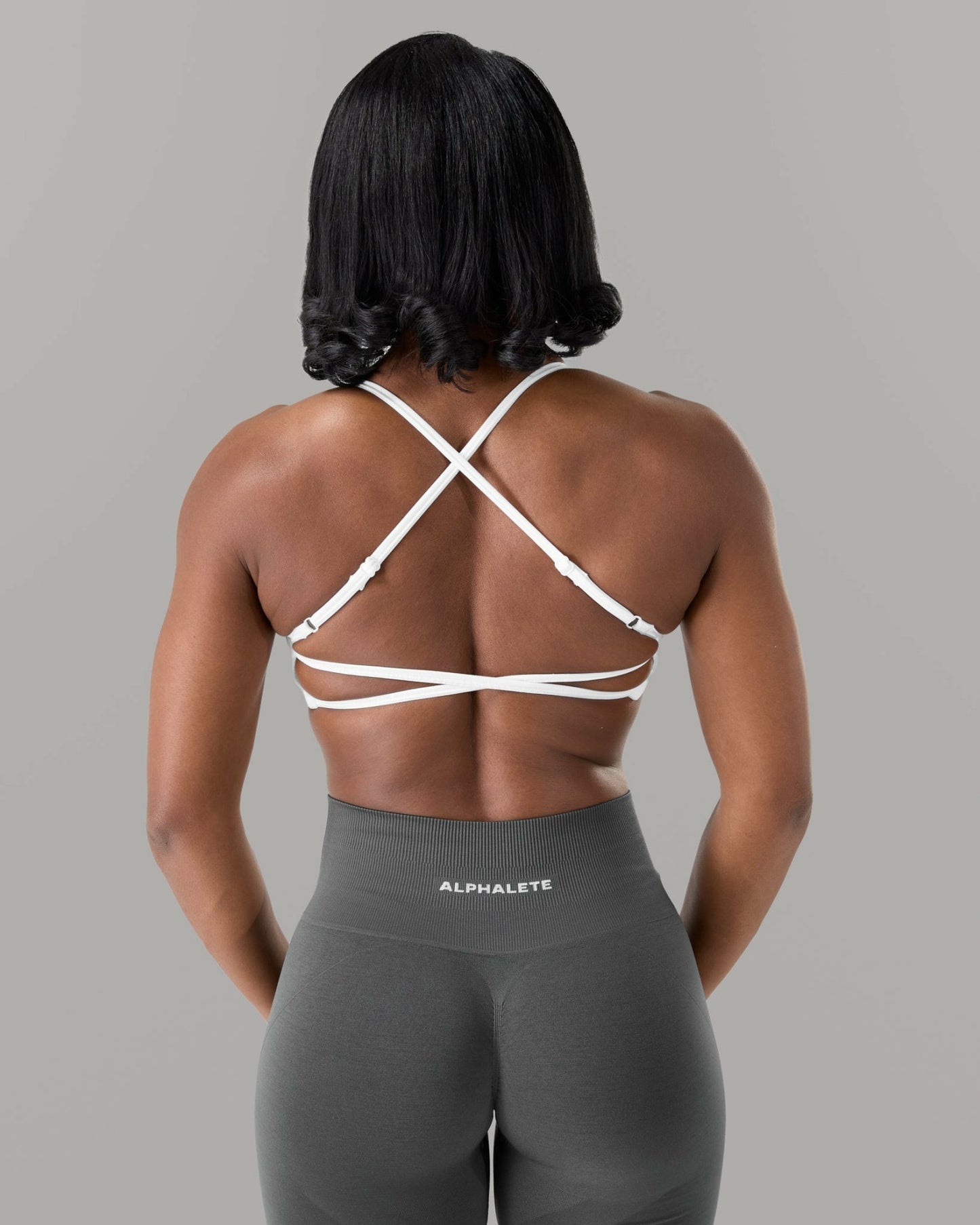 Verge Bra - White - Best Sports Bra | Alphalete