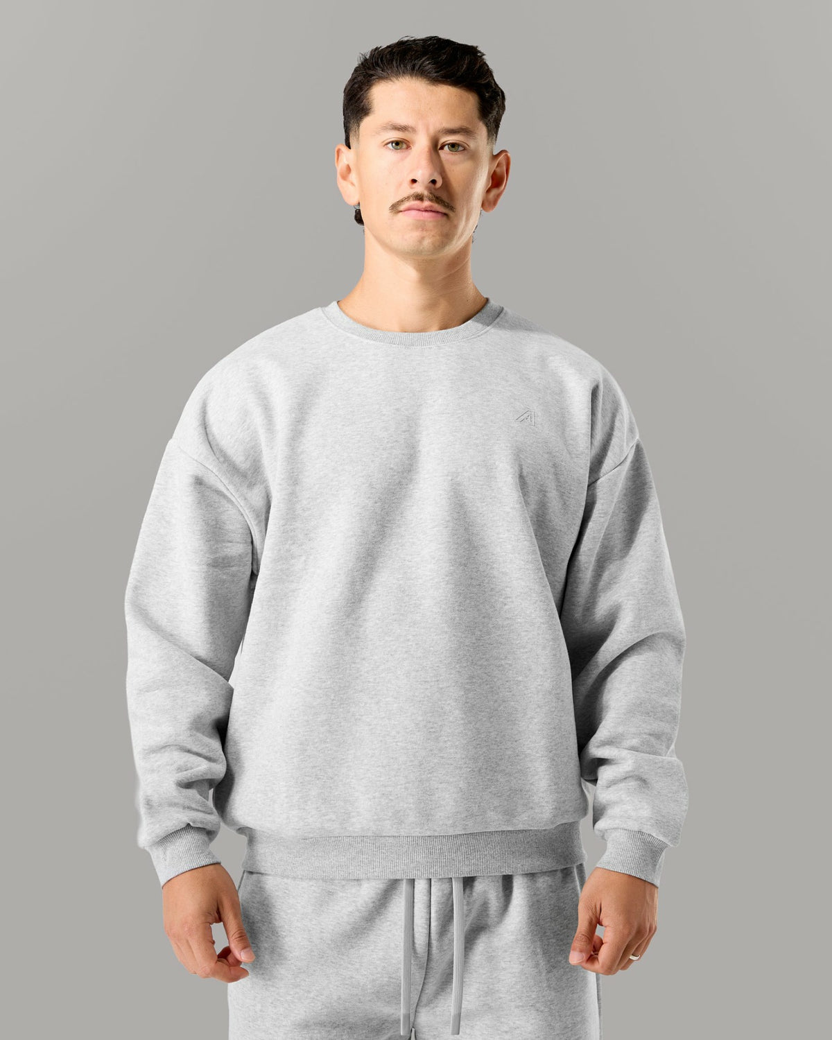 Staple Crewneck - Heather Grey - Workout Clothes | Alphalete