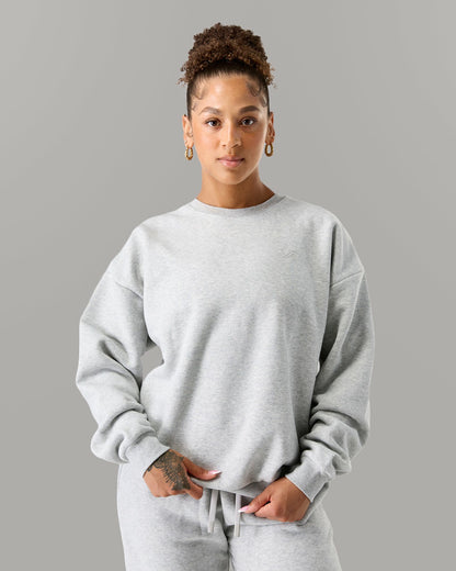 Staple Crewneck - Heather Grey - Workout Clothes | Alphalete