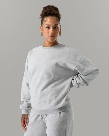 Staple Crewneck - Heather Grey - Workout Clothes | Alphalete