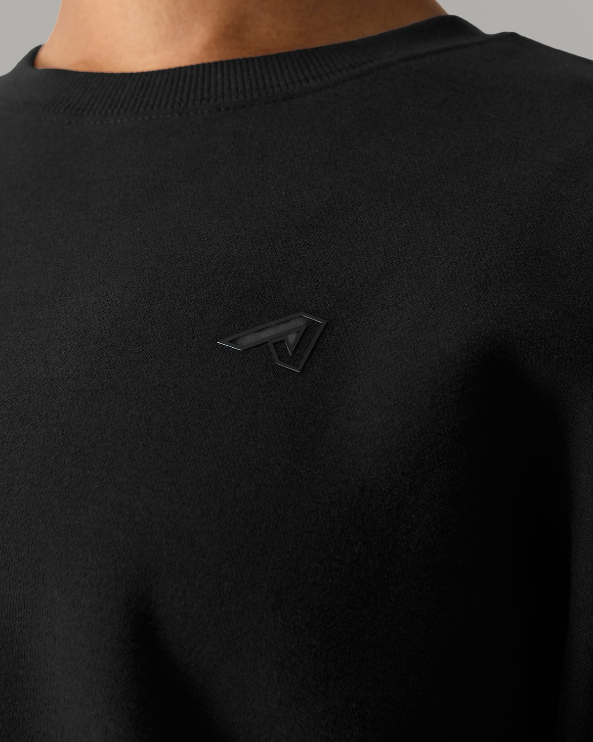 Staple Crewneck - Black - Workout Clothes | Alphalete