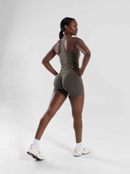 Mirror Tank - Khaki - Workout Clothes For Women | Alphalete