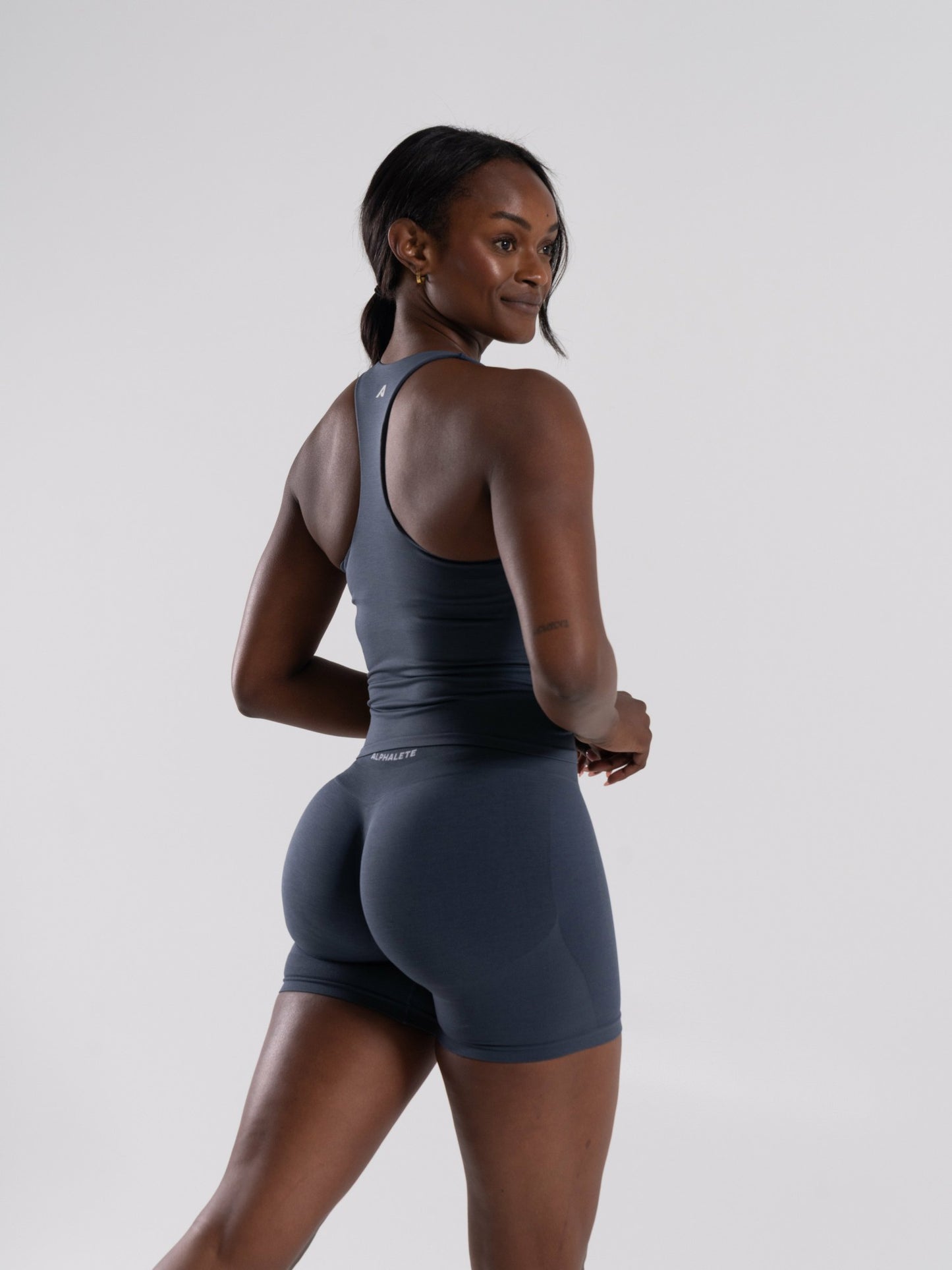 Mirror Tank - Dusty Navy - Workout Clothes For Women | Alphalete