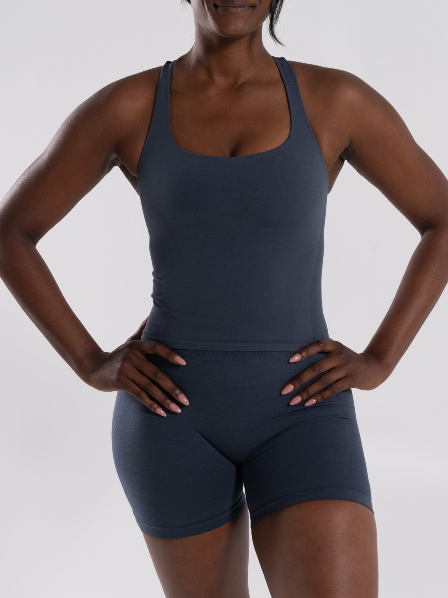 Mirror Tank - Dusty Navy - Workout Clothes For Women | Alphalete