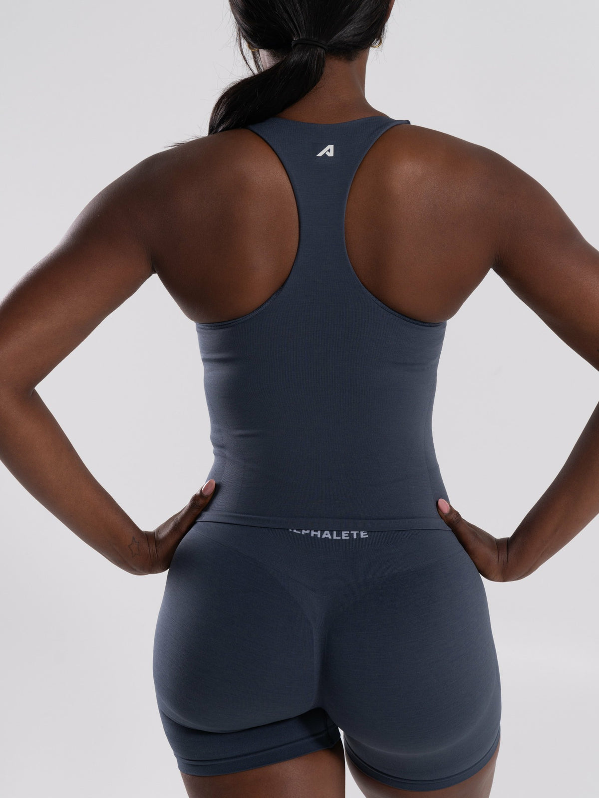 Mirror Tank - Dusty Navy - Workout Clothes For Women | Alphalete