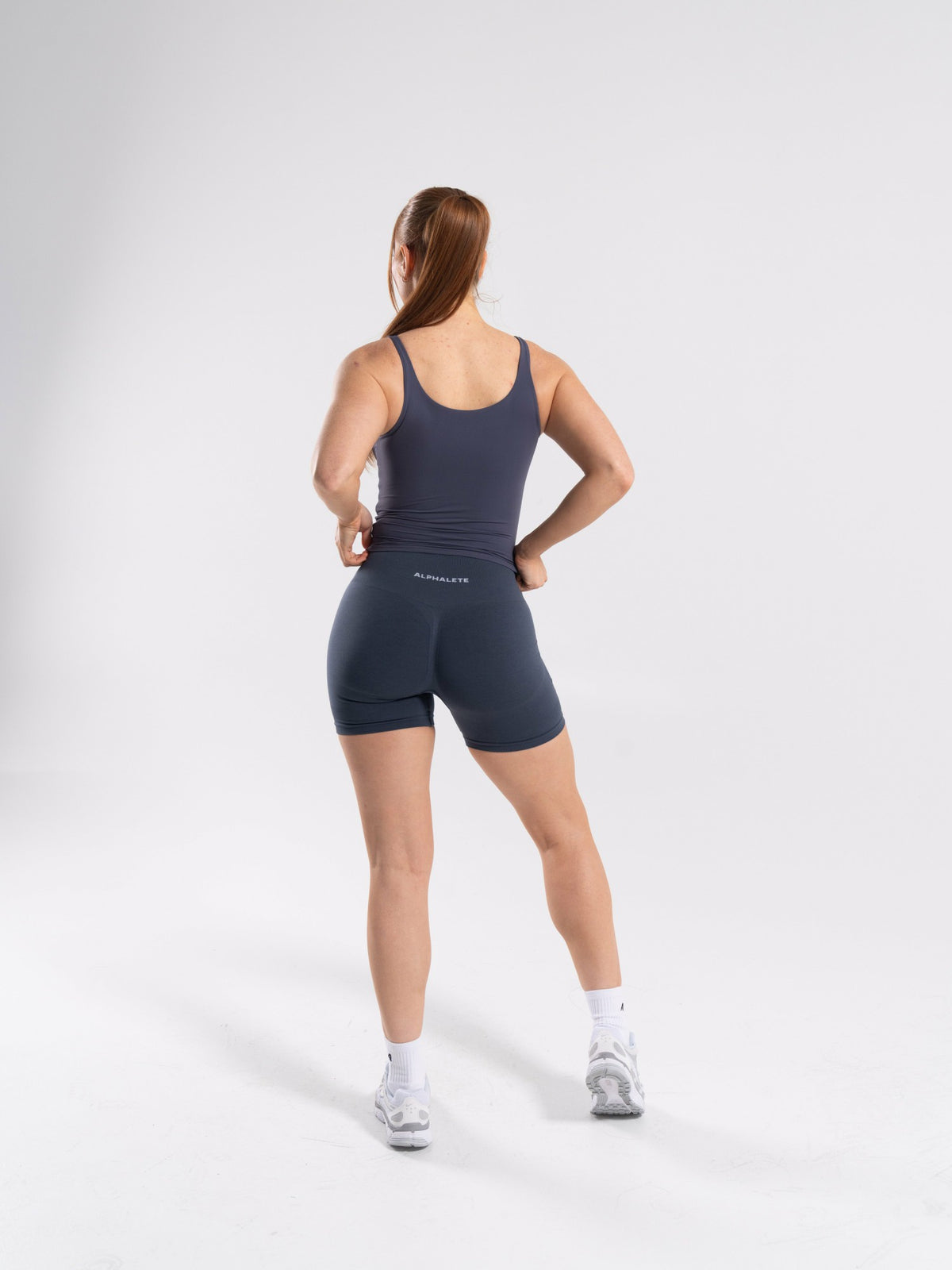 Softcurve Scoop Neck Tank - Dusty Navy | Alphalete