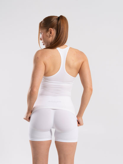 Softcurve Racer Tank Long - White | Alphalete