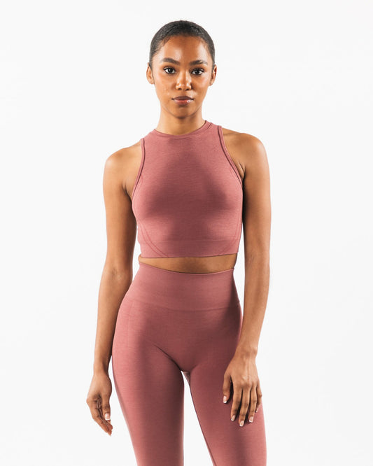 Stratus Crop Tank - Rose - Workout Clothes For Women | Alphalete