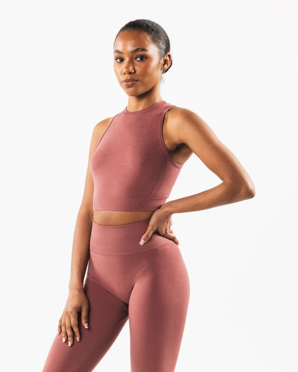 Stratus Crop Tank - Rose - Workout Clothes For Women | Alphalete