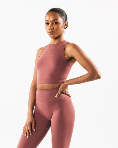 Stratus Crop Tank - Rose - Workout Clothes For Women | Alphalete