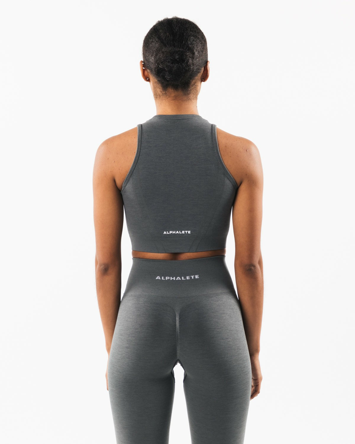 Stratus Crop Tank - Smoke - Workout Clothes For Women | Alphalete