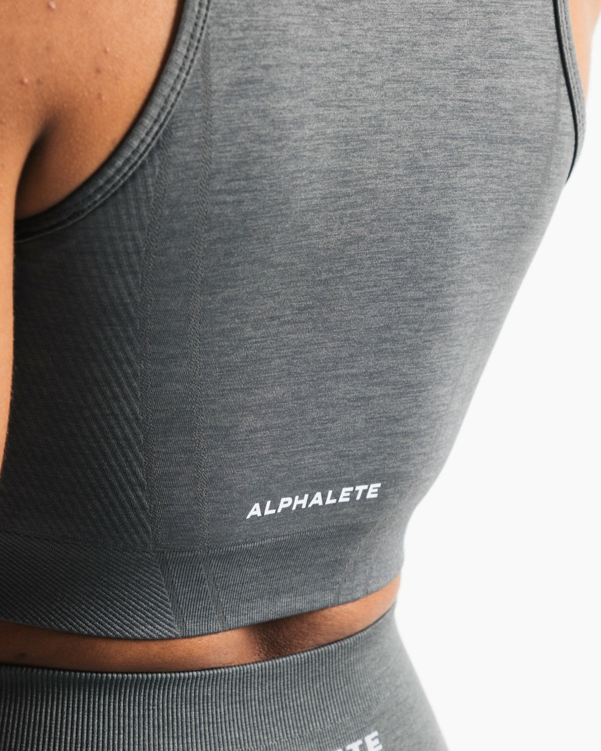 Stratus Crop Tank - Smoke - Workout Clothes For Women | Alphalete