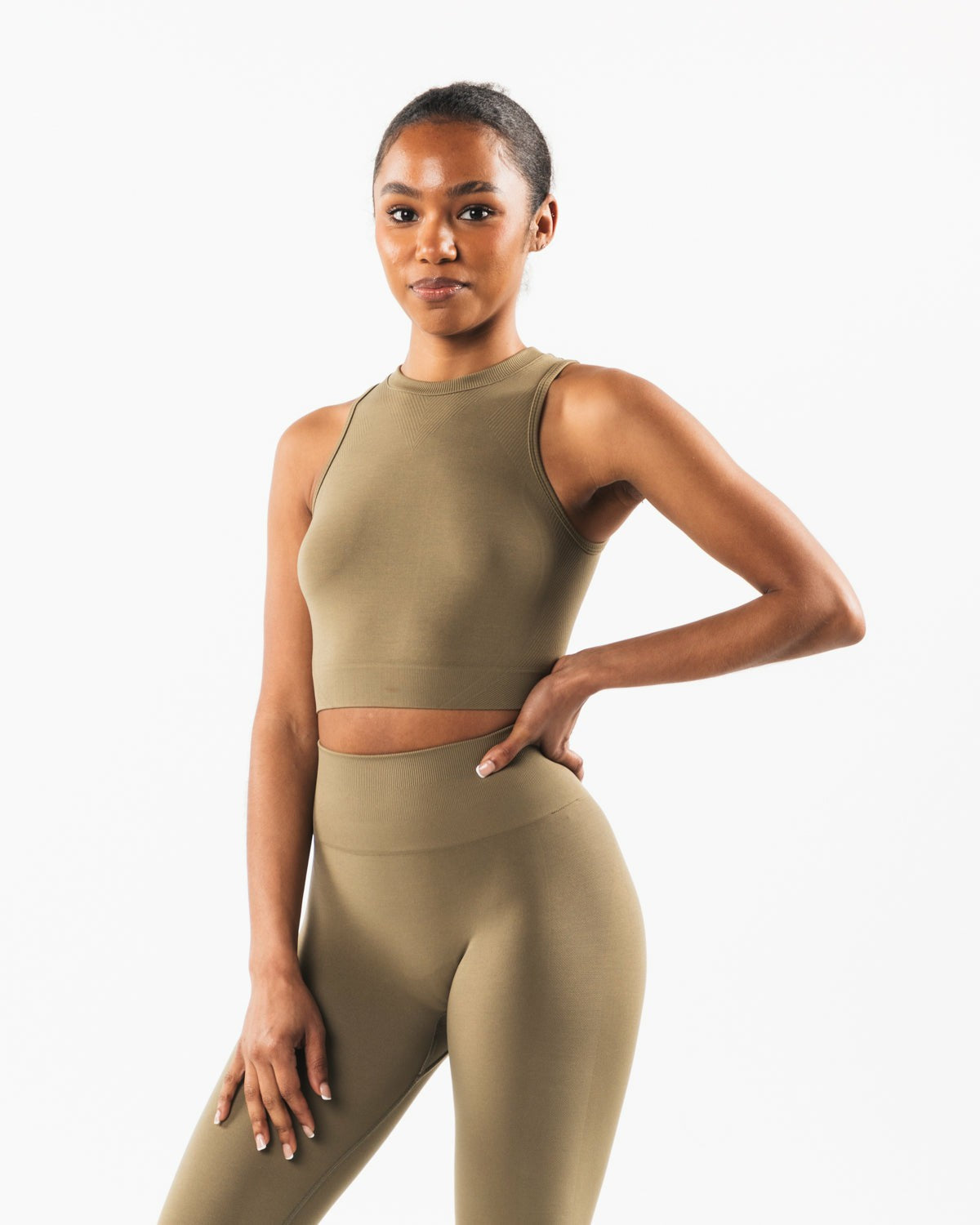 Stratus Crop Tank - Willow - Workout Clothes For Women | Alphalete