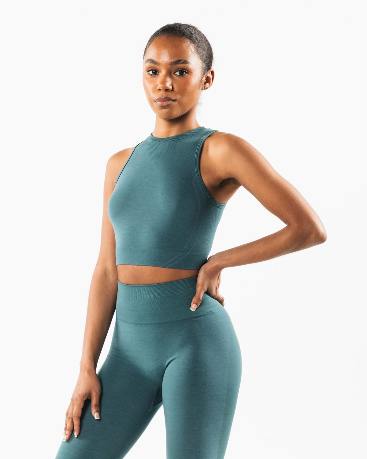 Stratus Crop Tank - Ocean - Workout Clothes For Women | Alphalete