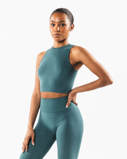 Stratus Crop Tank - Ocean - Workout Clothes For Women | Alphalete