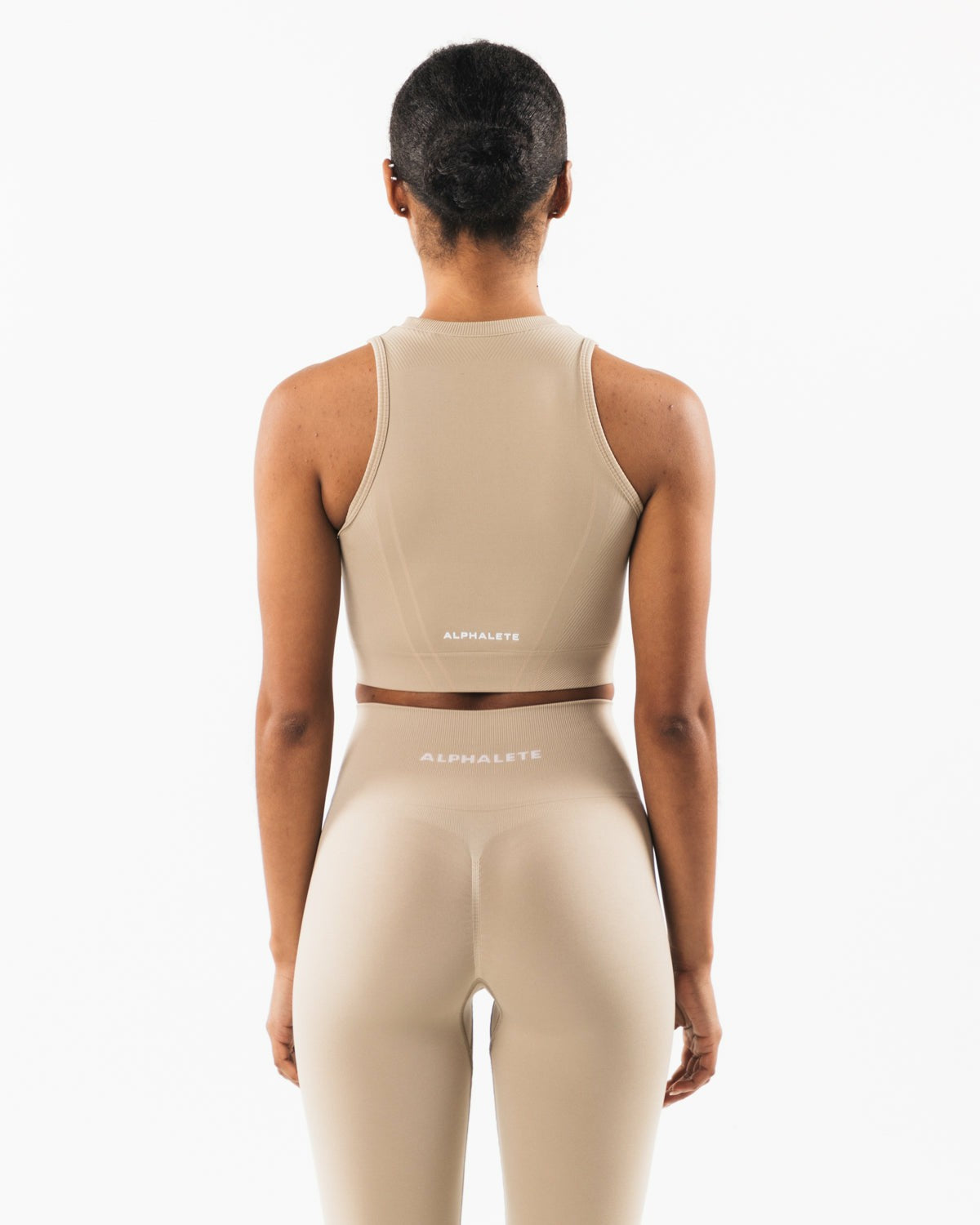 Stratus Crop Tank - Linen - Workout Clothes For Women | Alphalete