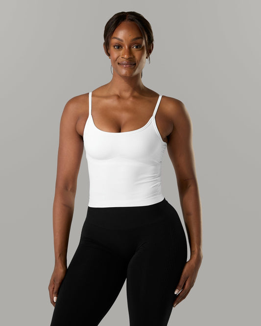 Push Tank - White - Workout Clothes For Women | Alphalete