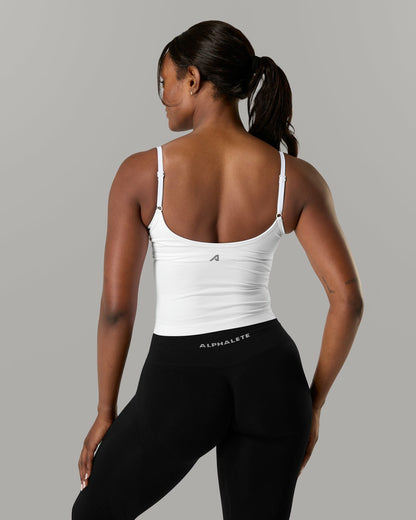 Push Tank - White - Workout Clothes For Women | Alphalete