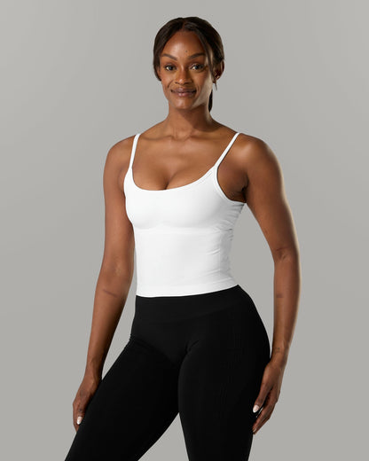 Push Tank - White - Workout Clothes For Women | Alphalete